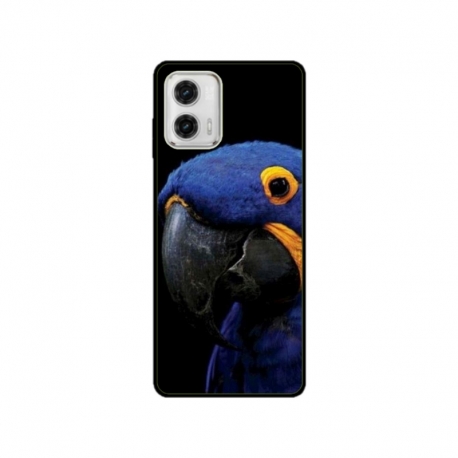 Husa personalizata tip carcasa HQPrint pentru Motorola Moto E22s, model Blue Parrot, multicolor, S1D1M0145