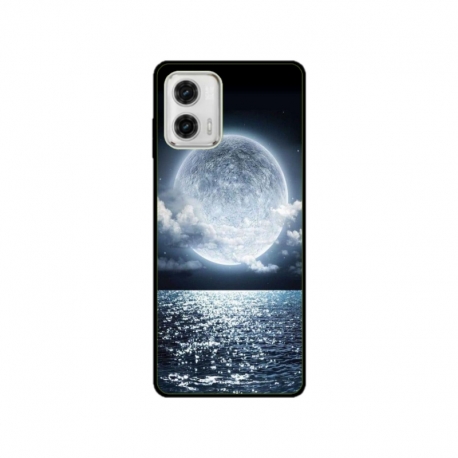 Husa personalizata tip carcasa HQPrint pentru Motorola Moto E22s, model Moon Sky, multicolor, S1D1M0228