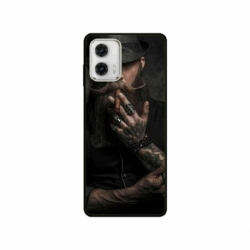 Husa personalizata tip carcasa HQPrint pentru Motorola Moto E22s, model Beard Man, multicolor, S1D1M0355