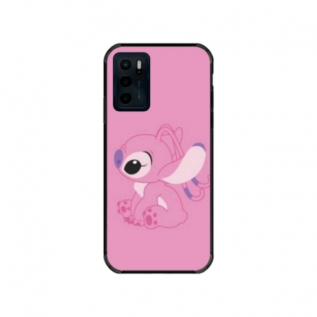 Husa personalizata tip carcasa HQPrint pentru Motorola Moto E32s, model Pink Stitch, multicolor, S1D1M0005