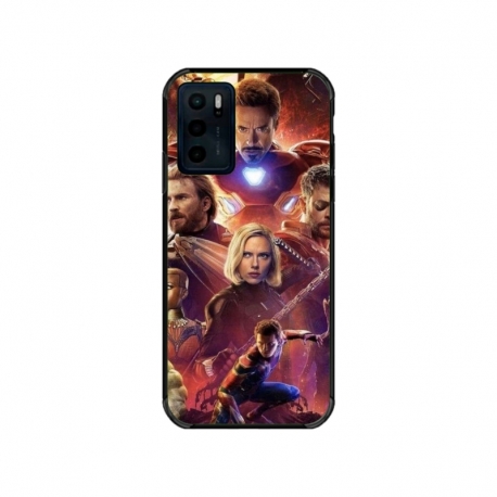 Husa personalizata tip carcasa HQPrint pentru Motorola Moto E32s, model Avengers Inifinity War, multicolor, S1D1M0010