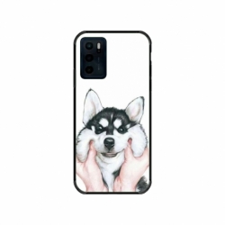 Husa personalizata tip carcasa HQPrint pentru Motorola Moto E32s, model Fluffy Dog, multicolor, S1D1M0033