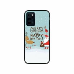 Husa personalizata tip carcasa HQPrint pentru Motorola Moto E32s, model Happy Christmas and New Year, multicolor, S1D1M0047