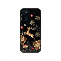 Husa personalizata tip carcasa HQPrint pentru Motorola Moto E32s, model Reindeer 2, multicolor, S1D1M0052