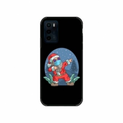 Husa personalizata tip carcasa HQPrint pentru Motorola Moto E32s, model Covid Santa, multicolor, S1D1M0055