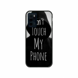 Husa personalizata tip carcasa HQPrint pentru Motorola Moto E32s, model Dont touch my phone 2, multicolor, S1D1M0065