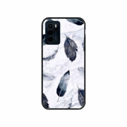 Husa personalizata tip carcasa HQPrint pentru Motorola Moto E32s, model Leaf Design 2, multicolor, S1D1M0071