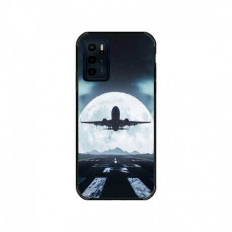 Husa personalizata tip carcasa HQPrint pentru Motorola Moto E32s, model Moon Landing, multicolor, S1D1M0077