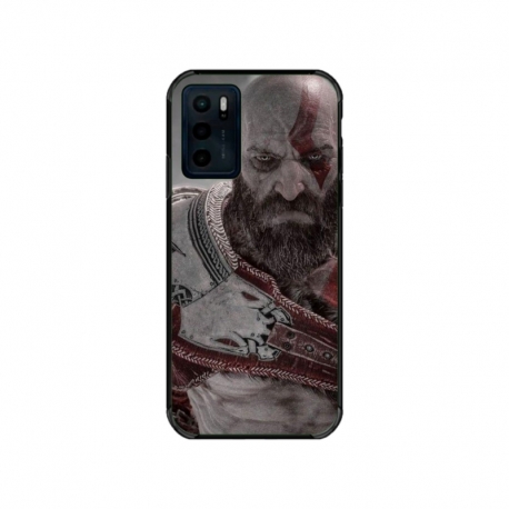 Husa personalizata tip carcasa HQPrint pentru Motorola Moto E32s, model God of War 2, multicolor, S1D1M0081