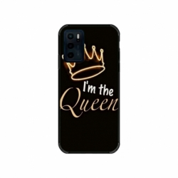 Husa personalizata tip carcasa HQPrint pentru Motorola Moto E32s, model Im the Queen, multicolor, S1D1M0101