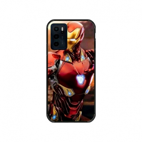 Husa personalizata tip carcasa HQPrint pentru Motorola Moto E32s, model Iron Man 1, multicolor, S1D1M0102