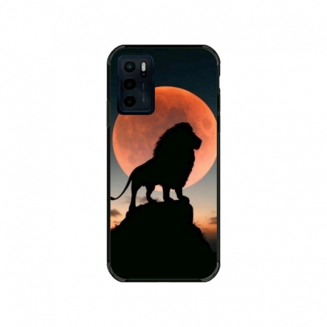 Husa personalizata tip carcasa HQPrint pentru Motorola Moto E32s, model Lion 1, multicolor, S1D1M0110