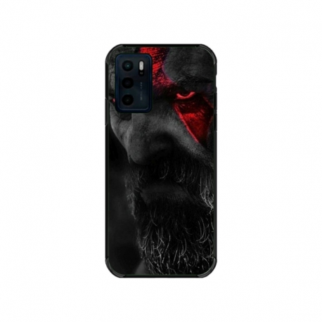 Husa personalizata tip carcasa HQPrint pentru Motorola Moto E32s, model God of War 3, multicolor, S1D1M0111