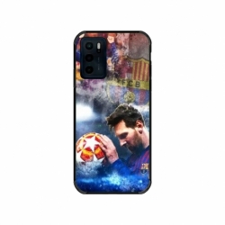 Husa personalizata tip carcasa HQPrint pentru Motorola Moto E32s, model Messi 1, multicolor, S1D1M0122