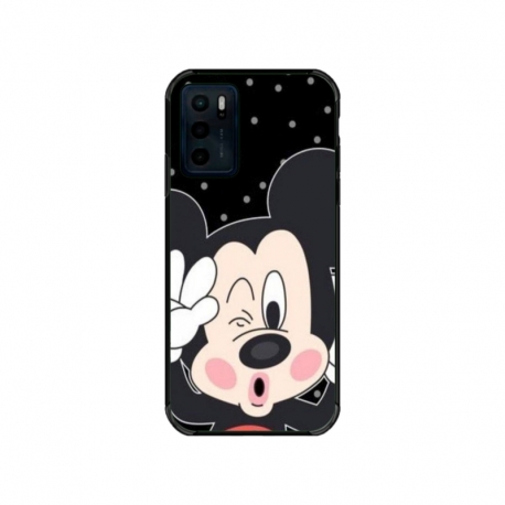 Husa personalizata tip carcasa HQPrint pentru Motorola Moto E32s, model Mickey 1, multicolor, S1D1M0124