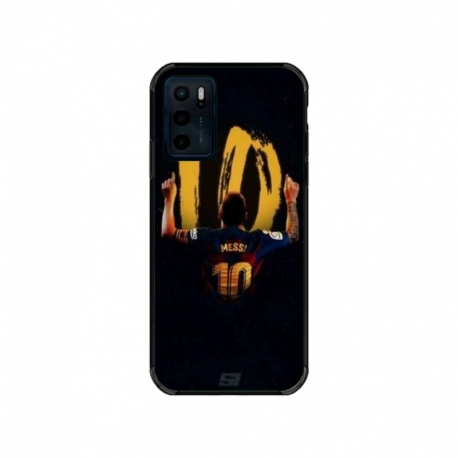 Husa personalizata tip carcasa HQPrint pentru Motorola Moto E32s, model Messi 2, multicolor, S1D1M0134