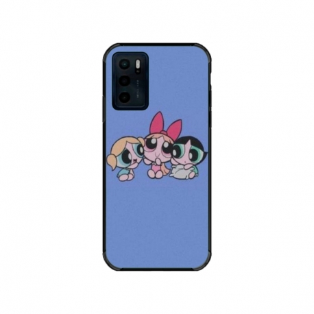 Husa personalizata tip carcasa HQPrint pentru Motorola Moto E32s, model Powerpuff Girls, multicolor, S1D1M0135