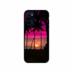 Husa personalizata tip carcasa HQPrint pentru Motorola Moto E32s, model Beach View 1, multicolor, S1D1M0136