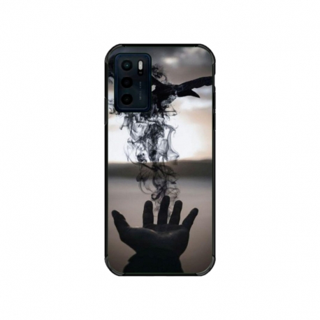 Husa personalizata tip carcasa HQPrint pentru Motorola Moto E32s, model Black Magic, multicolor, S1D1M0152