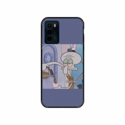 Husa personalizata tip carcasa HQPrint pentru Motorola Moto E32s, model Squidward 1, multicolor, S1D1M0161