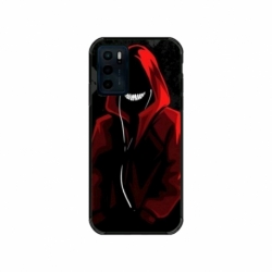 Husa personalizata tip carcasa HQPrint pentru Motorola Moto E32s, model Evil Hoodie Man, multicolor, S1D1M0197