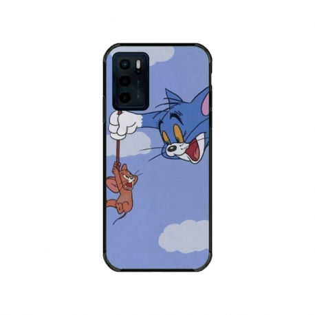 Husa personalizata tip carcasa HQPrint pentru Motorola Moto E32s, model Tom and Jerry 1, multicolor, S1D1M0203