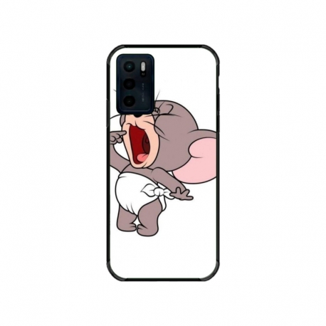 Husa personalizata tip carcasa HQPrint pentru Motorola Moto E32s, model Tom and Jerry 3, multicolor, S1D1M0207
