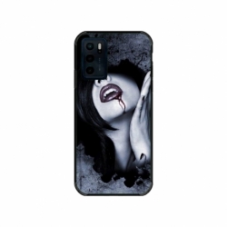 Husa personalizata tip carcasa HQPrint pentru Motorola Moto E32s, model Vampire, multicolor, S1D1M0210