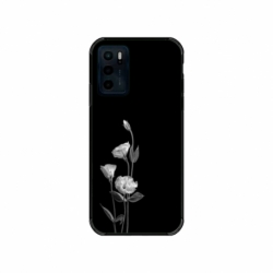Husa personalizata tip carcasa HQPrint pentru Motorola Moto E32s, model Abstract Flowers, multicolor, S1D1M0216