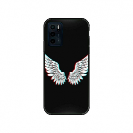 Husa personalizata tip carcasa HQPrint pentru Motorola Moto E32s, model Angel, multicolor, S1D1M0219