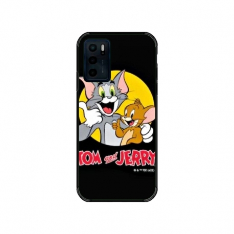 Husa personalizata tip carcasa HQPrint pentru Motorola Moto E32s, model Tom and Jerry 4, multicolor, S1D1M0226