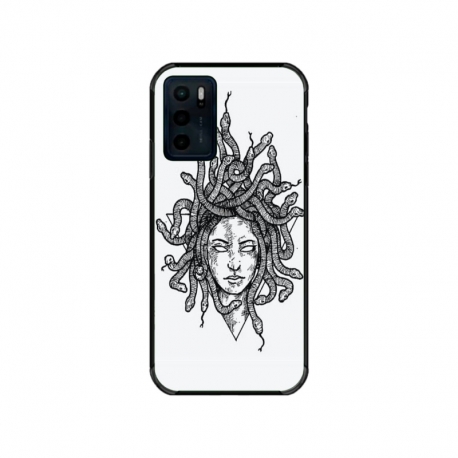 Husa personalizata tip carcasa HQPrint pentru Motorola Moto E32s, model Medusa 2, multicolor, S1D1M0230