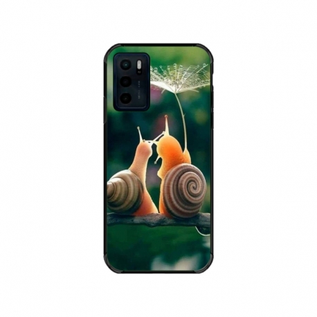 Husa personalizata tip carcasa HQPrint pentru Motorola Moto E32s, model Snail, multicolor, S1D1M0231