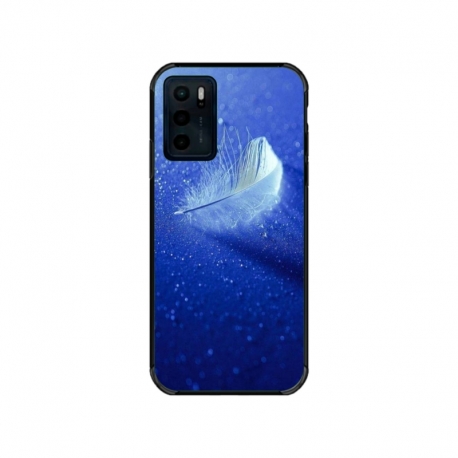 Husa personalizata tip carcasa HQPrint pentru Motorola Moto E32s, model Pana, multicolor, S1D1M0236