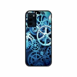 Husa personalizata tip carcasa HQPrint pentru Motorola Moto E32s, model Clockwork, multicolor, S1D1M0250