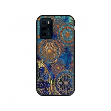 Husa personalizata tip carcasa HQPrint pentru Motorola Moto E32s, model Mandela 3, multicolor, S1D1M0256