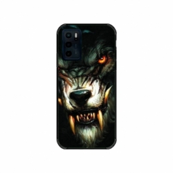 Husa personalizata tip carcasa HQPrint pentru Motorola Moto E32s, model Wolf, multicolor, S1D1M0286