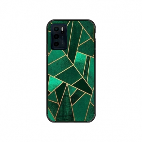 Husa personalizata tip carcasa HQPrint pentru Motorola Moto E32s, model Emerald, multicolor, S1D1M0287