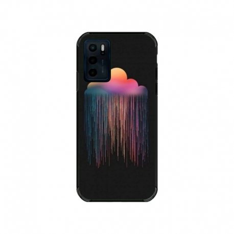 Husa personalizata tip carcasa HQPrint pentru Motorola Moto E32s, model Colorful 3, multicolor, S1D1M0298