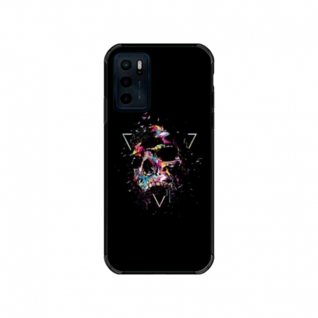 Husa personalizata tip carcasa HQPrint pentru Motorola Moto E32s, model Colorful 5, multicolor, S1D1M0302