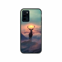 Husa personalizata tip carcasa HQPrint pentru Motorola Moto E32s, model Antlers, multicolor, S1D1M0303