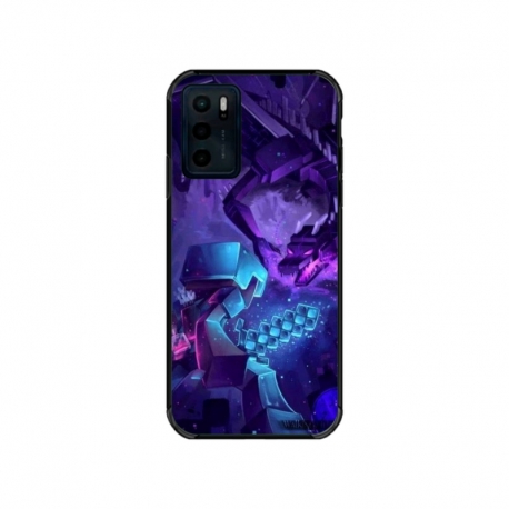 Husa personalizata tip carcasa HQPrint pentru Motorola Moto E32s, model Ender Dragon, multicolor, S1D1M0304