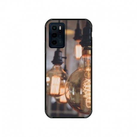 Husa personalizata tip carcasa HQPrint pentru Motorola Moto E32s, model Lightbulb, multicolor, S1D1M0322