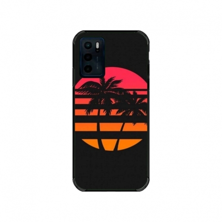 Husa personalizata tip carcasa HQPrint pentru Motorola Moto E32s, model Beach View 3, multicolor, S1D1M0337