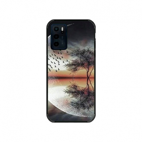 Husa personalizata tip carcasa HQPrint pentru Motorola Moto E32s, model Time Flies 3, multicolor, S1D1M0366