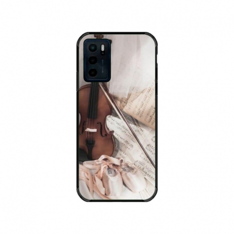 Husa personalizata tip carcasa HQPrint pentru Motorola Moto E32s, model Violon, multicolor, S1D1M0371