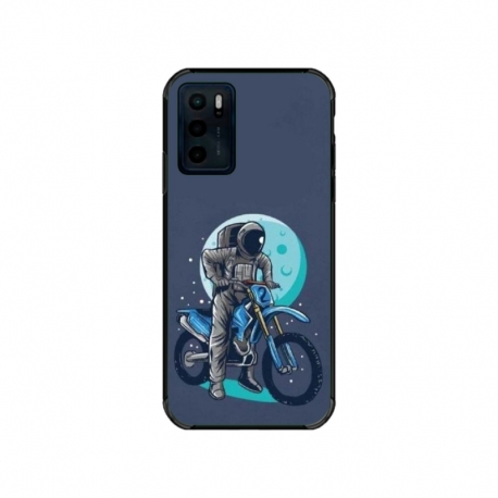 Husa personalizata tip carcasa HQPrint pentru Motorola Moto E32s, model Biker Astronaout, multicolor, S1D1M0375