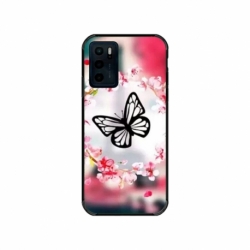 Husa personalizata tip carcasa HQPrint pentru Motorola Moto E32s, model Butterfly 8, multicolor, S1D1M0380