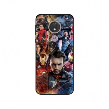 Husa personalizata tip carcasa HQPrint pentru Motorola Moto G7 Power, model Avengers Endgame, multicolor, S1D1M0009