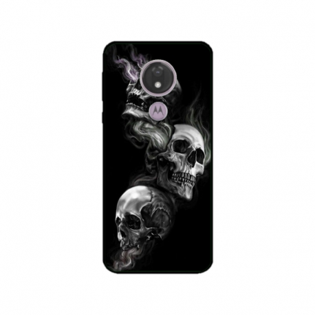 Husa personalizata tip carcasa HQPrint pentru Motorola Moto G7 Power, model Skulls, multicolor, S1D1M0032